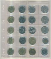 Magyar fillér,pengő, forint tétel 1940-es évektől napjainkig, berakólapokon, jobb darabokkal, összes...