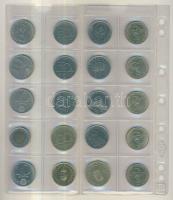 Magyar fillér,pengő, forint tétel 1940-es évektől napjainkig, berakólapokon, jobb darabokkal, összes...