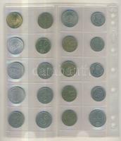 Magyar fillér,pengő, forint tétel 1940-es évektől napjainkig, berakólapokon, jobb darabokkal, összes...