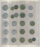 Magyar fillér,pengő, forint tétel 1940-es évektől napjainkig, berakólapokon, jobb darabokkal, összes...