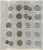 Magyar fillér,pengő, forint tétel 1940-es évektől napjainkig, berakólapokon, jobb darabokkal, összes...