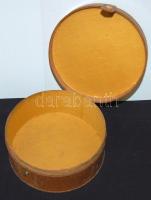 Kerek bőr keménygallér tartó doboz d:18cm