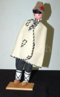 Mongol népviseletes baba 27cm magas