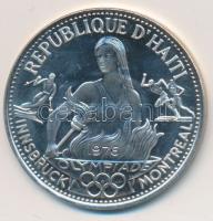 Haiti 1974. 50G Ag "XII. Téli Olimpia" T:PP /  Haiti 1974. 50 Gourdes Ag "Innsbruck / Montreal Olympic Games" C:PP