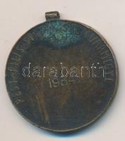 1934. Pest-Pilis-Solt-Kiskun Vármegye Br sportérem (d=29mm) szign.:Maugsch Gyula T:2-