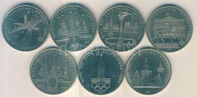 Oroszország 1977-1980. 1R (7x) 6klf variánssal, közte 1978. 1R (2x) "Kreml" római számozás...