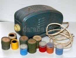 ELZETT Lemezárugyári működőképes diavetítő mesefilmekkel