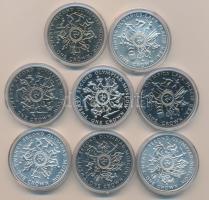 Man-sziget 1980. 1C (8x) 4 klf variáns pár (CuNi+Ag) "1980. Lake Placid Téli Olimpia" T:BU...