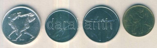 San Marino 1980. 50L + 100L + 200L + 500L Ag "XXII. Nyári Olimpia" sor T:1 / 
San Marino ...