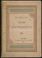 Gróf Zichy Géza: Újabb költeményei. a szerző arcképével, Bp., 1892 Athenaeum, kissé kopott, festett kiadói papírkötésben