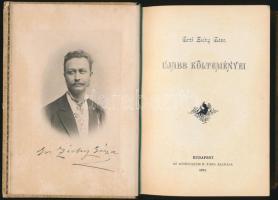 Gróf Zichy Géza: Újabb költeményei. a szerző arcképével, Bp., 1892 Athenaeum, kissé kopott, festett ...