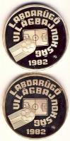 1981. 500Ft Ag "Labdarúgó Világbajnokság" PRÓBAVERET + 500Ft Ag "Labdarúgó Világbajno...