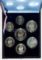 Jugoszlávia 1978. 100D-400D Ag (7x) komplett sorozat "Mediterrán Játékok / Split" T:PP Ere...