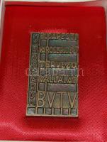 1971. "A Budapesti Városépítési Tervező Vállalat törzsgárda" tagság arany fokozata" Br emlékplakett eredeti dísztokban emléklappal