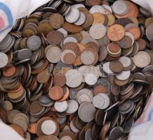 Vegyes fémpénz tétel, összesen 14kg! T:vegyes