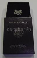 USA 1987S. 1$ Ag "Liberty" eredeti bársony dísztokban és díszdobozban és amerikai tanúsítv...
