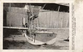 Italian hydroplane shot by the Hungarian army (small tear)