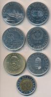 2002-2007. 20Ft "Deák" + 50Ft (5x) mind különféle motívummal + 100Ft "Kossuth" T...