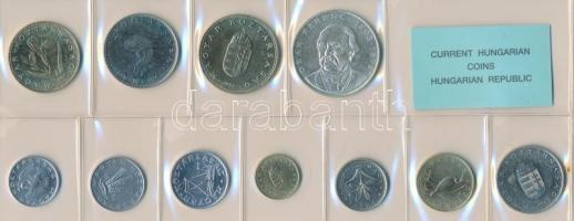 1994. 10f-200Ft 11db klf érmés forgalmi sor fóliatokban (200Ft Ag "Deák")  T:1