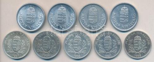 1926-44. 1P Ag (5x) + 1P Alu (3x) :T1,2,2-