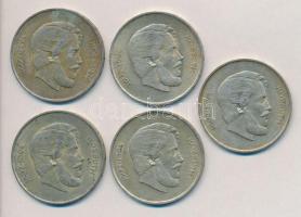 1947. 5Ft Ag "Kossuth" (5x) T:2-,3