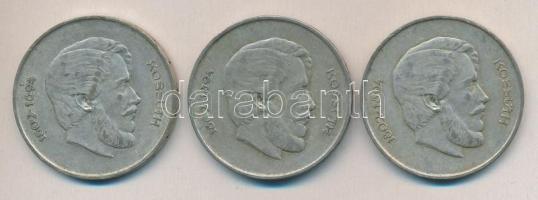 1947. 5Ft Ag "Kossuth" (3x) T:2-,3 ph