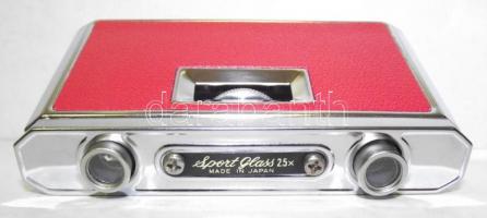 cca 1980 Összecsukható színházi látcső eredeti dobozában / Opera-glasses