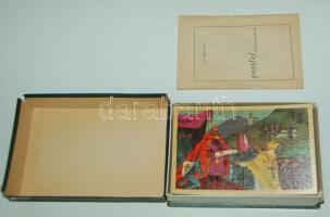 1959 Történelmi fejtörő játék eredeti dobozában hiánytalan állapotban