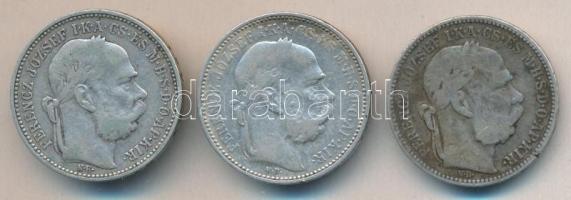 1893. 1K Ag (2x) + 1894. 1K Ag T:2-,3