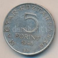 1948. 5Ft Ag "Petőfi" T:2