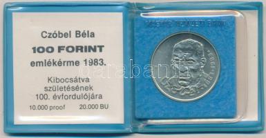 1983. 100Ft "Czóbel" T:Bu Eredeti tokban, tanúsítvánnyal!