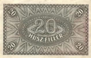 1920. 20f (3x) eltérő színváltozatok T:II,II-