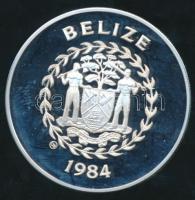 Belize 1984. 20$ Ag "XXIII. Nyári Olimpia" T:PP csak 1050db! R! / 
Belize 1984. 20 Dollar...