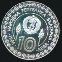Bulgária 1984. 10L Ag "XIV. Téli Olimpia" T:PP csak 8464db! / 
Bulgaria 1984. 10 Leva Ag ...