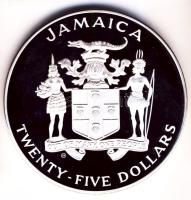 Jamaica 1984. 25$ Ag "XXIII. Nyári Olimpia" (136g) T:PP Csak 3300db! /  Jamaica 1984. 25 Dollars Ag "Summer Olympics Games" (136g) C:PP Only 3300 examples!
