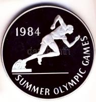 Jamaica 1984. 25$ Ag "XXIII. Nyári Olimpia" (136g) T:PP Csak 3300db! / 
Jamaica 1984. 25 D...