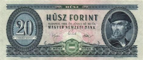 1969. 20Ft (3x) + 980. 20Ft (5x) T:II,II-