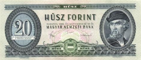 1969. 20Ft (3x) + 980. 20Ft (5x) T:II,II-