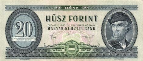 1969. 20Ft (3x) + 980. 20Ft (5x) T:II,II-