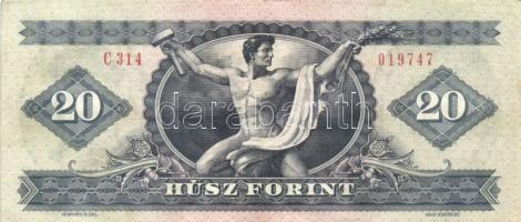 1969. 20Ft (3x) + 980. 20Ft (5x) T:II,II-