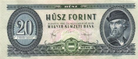 1969. 20Ft (3x) + 980. 20Ft (5x) T:II,II-