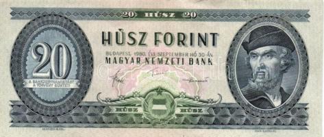 1969. 20Ft (3x) + 980. 20Ft (5x) T:II,II-