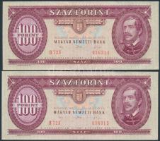 1992. 100Ft (2x) egymás utáni sorszámmal T:II