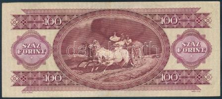 1984. 100Ft fordított hátlapi alapnyomattal T:II/II-