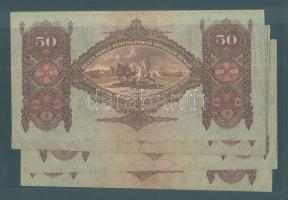 1932. 50P (5x) T:II (kis sarokkopás)