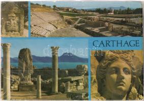 12 db Afrikai városképes modern képeslap, (1 db Izrael, 1 db Egyiptom, 2 db Szíria, Líbia, Libanon, Tunézia, többek közt Karthago romjai)