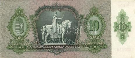 1936. 10P (8x) közte "*B" sorozat is és nagyon alacsony sorozatszámúak is T:II,II-,III