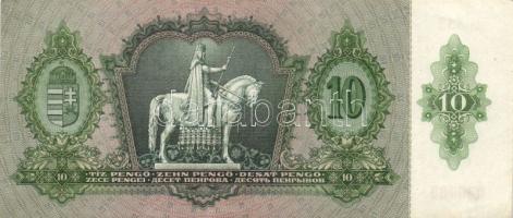 1936. 10P (8x) közte "*B" sorozat is és nagyon alacsony sorozatszámúak is T:II,II-,III