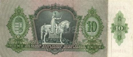 1936. 10P (8x) közte "*B" sorozat is és nagyon alacsony sorozatszámúak is T:II,II-,III