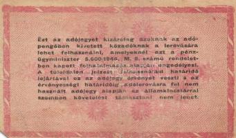 1946. 1.000.000AP fordított címer (5x) T:III